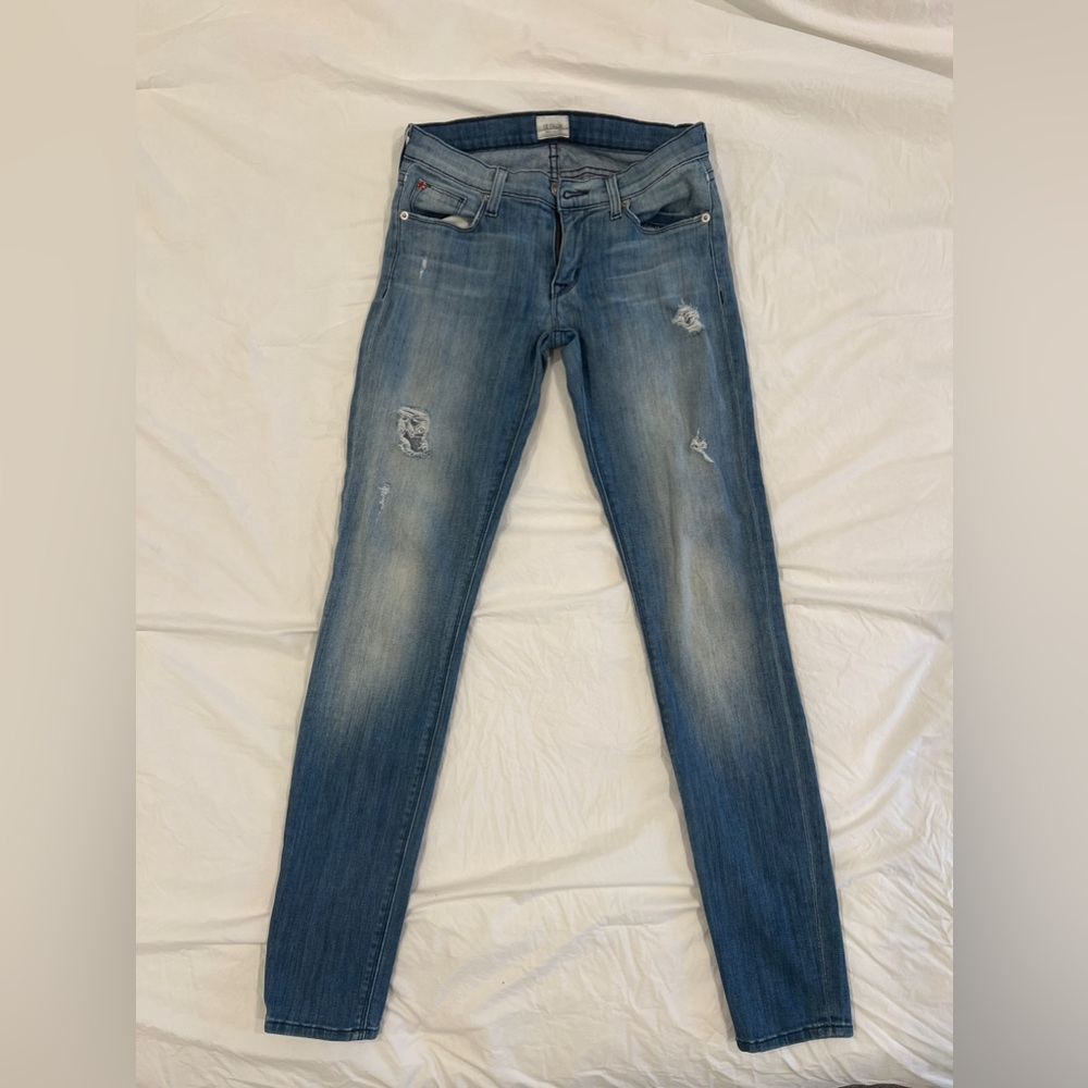 Hudson Skinny Distressed Jeans - Size 26